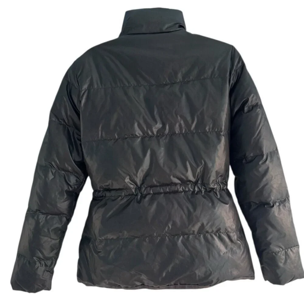 Banana Republic Women's Sz XS Black Puffer Down Fill Full Double  Zip Jacket